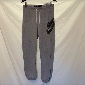 Nike Medium Light Gray Rally Sweatpants with Drawstring and Reversible Waistband